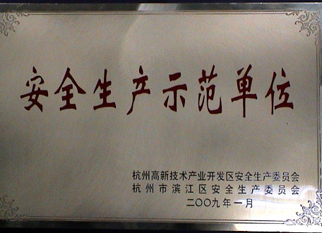 2009年度安全生產示范單位